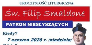 ZAPROSZENIE – DIECEZJALNE UROCZYSTOŚCI KU CZCI ŚW. FILIPA SMALDONE (Sandomierz, 7 czerwca 2026)