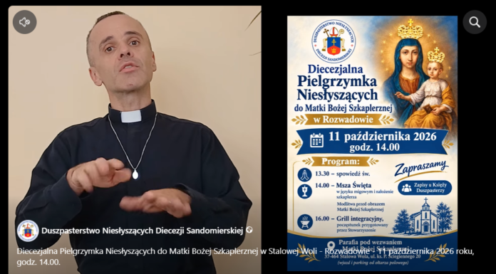 Diecezjalna Pielgrzymka Niesłyszących do Matki Bożej Szkaplerznej w Rozwadowie (11 października 2026)